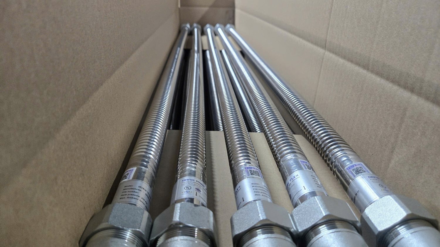 Ống mềm nối đầu phun sprinkler DP25 đóng gói thành phẩm chuẩn bị cho nghiệm thu hệ thống